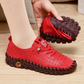 Genuine Handmade Leather Women Loafer Non-Slip Summer Walking Sneaker - Smiths Picks - Orthopedic Shoes & Sandals