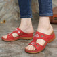 Women's Flower Embroidered Arch Support Vintage Casual Wedges Sandals - Smiths Picks - Orthopedic Shoes & Sandals