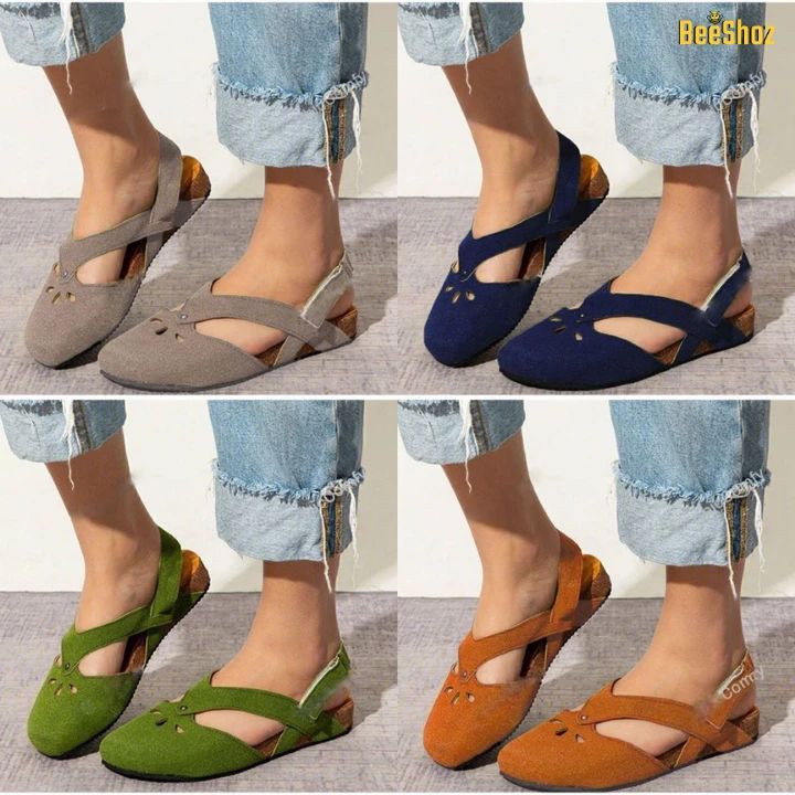 Crystal Breathable Suede Summer Retro Walking Fashion Orthopedic Sandals - Smiths Picks - Orthopedic Shoes & Sandals