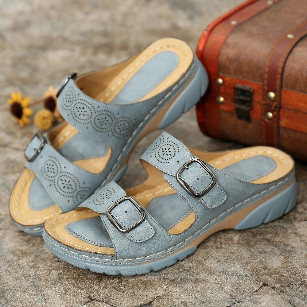 Woman Open Toe Orthopedic Comfy Sandals 4 Colors 2022 Design - Smiths Picks - Orthopedic Shoes & Sandals
