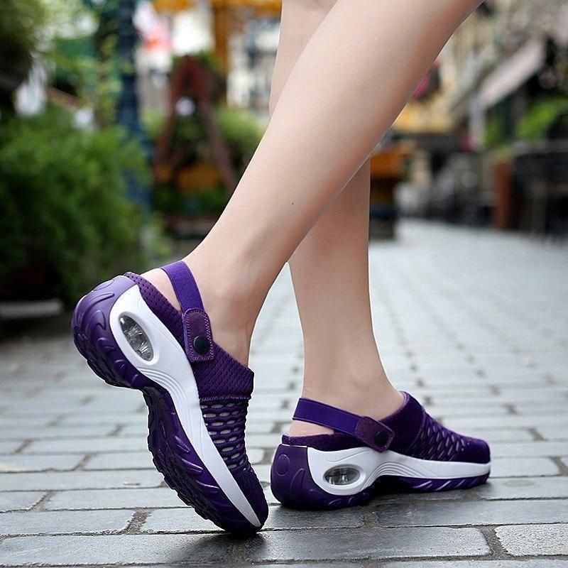 2022 New Women Shoes Casual Increase Cushion Sandals Non-slip Platform Sandal For Women Breathable Mesh Outdoor Walking Slippers - Smiths Picks - Orthopedic Shoes & Sandals