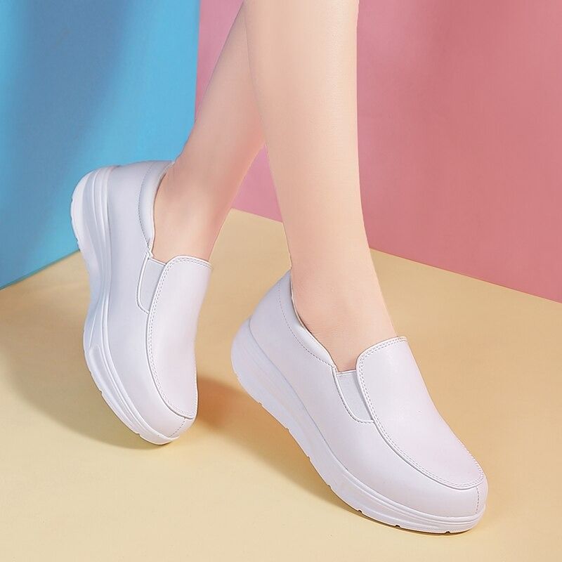 Leather Orthopedic Slip-ons For Women Comfortable Nurse Shoes - Smiths Picks - Orthopedic Shoes & Sandals
