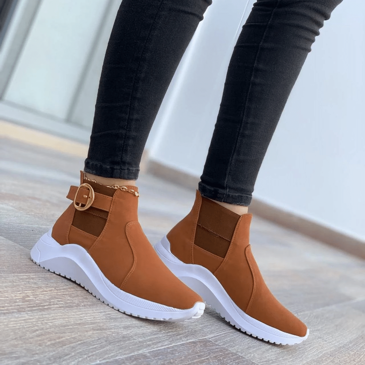 Women's Boots 2022 Winter Genuine Leather Ankle Boots For Woman Snow Boot Ladies Winter Shoes Warm Plush Women Ankle Boot Shoes - Smiths Picks - Winter Boots & Accessories