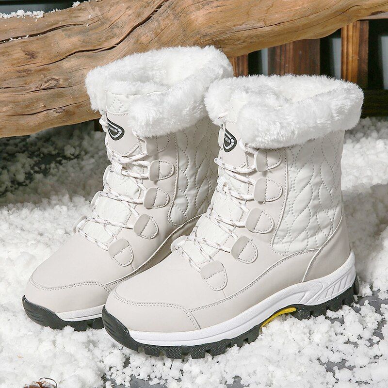 Women Waterproof Winter Boots with Cozy Fur Lining and Non-Slip Sole - Smiths Picks - Winter Boots & Accessories