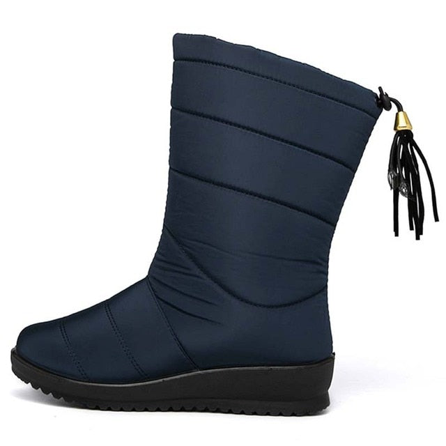 Women Waterproof Warm Heat Retainer Winter Snow Anti-Slip Fur Lined Orthotic Boots - Smiths Picks - Winter Boots & Accessories