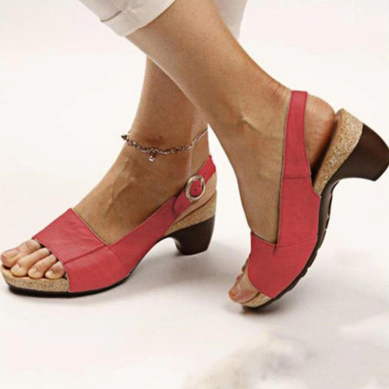 Orthopedic Women Sandal Breathable Arch Support Wedge Slip On Vintage Summer - Smiths Picks - Orthopedic Shoes & Sandals