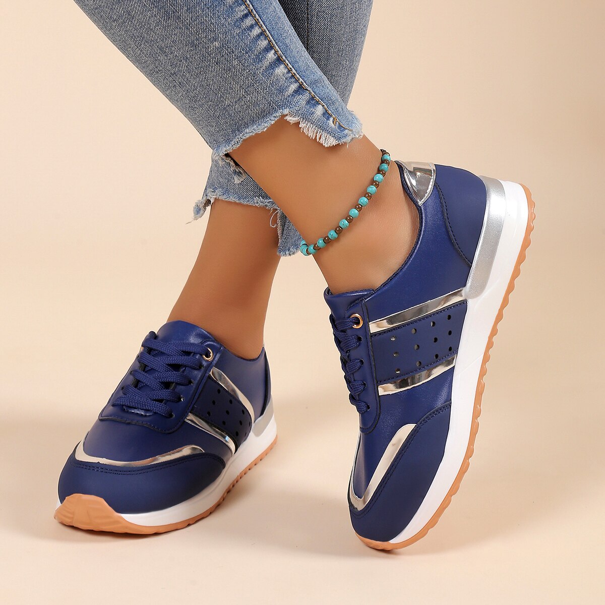 Women Shoes Leather Breathable Comfy Summer Platform Sneakers - Smiths Picks - Orthopedic Shoes & Sandals